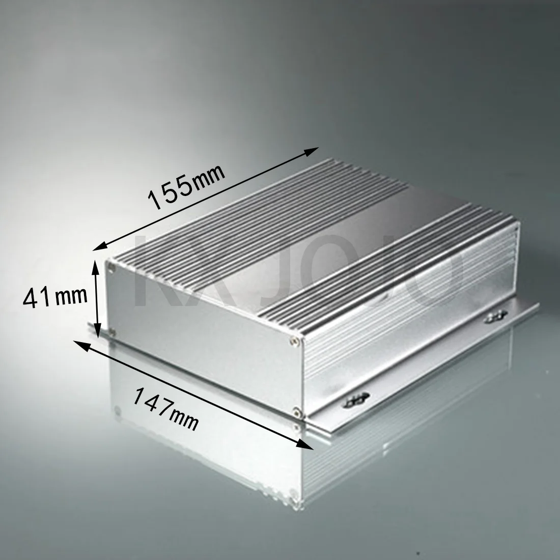 Aluminium Behuizing 147*41*100/150/155mm Split Box Waterdichte Type Case Elektronische Doos DIY Power Behuizing Instrument Zilver/Zwart