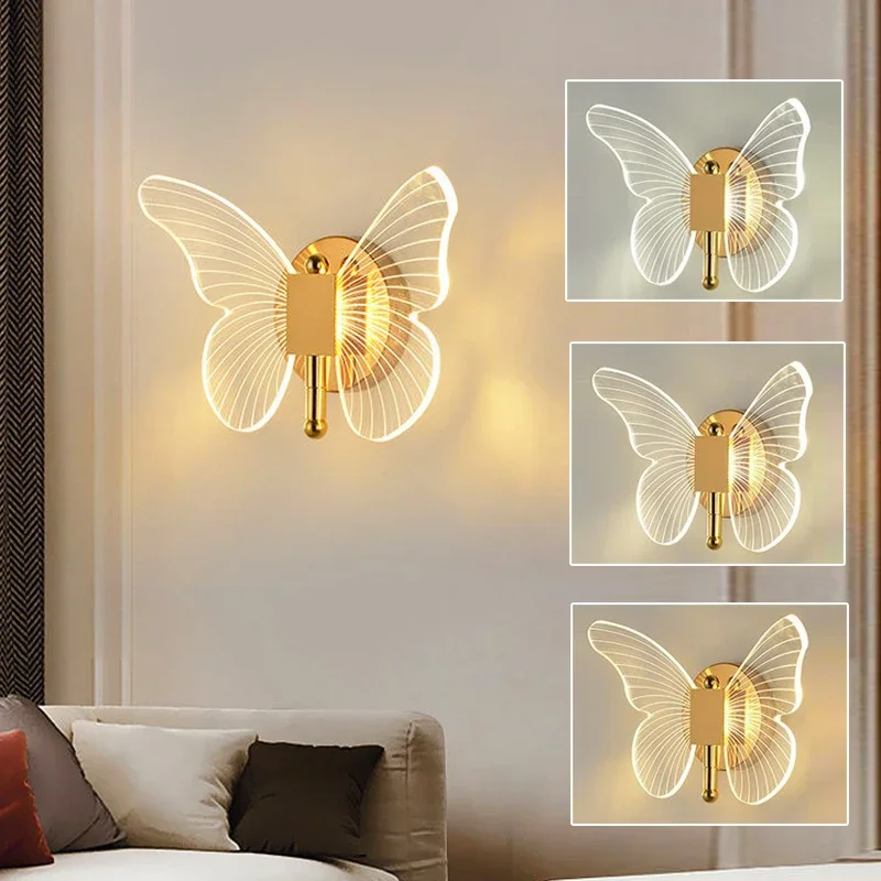 

Bedroom Bedside Lamp Living Room Background Lamp Modern and Simple Staircase Hallway Room Creative Internet Famous Wall Lamp
