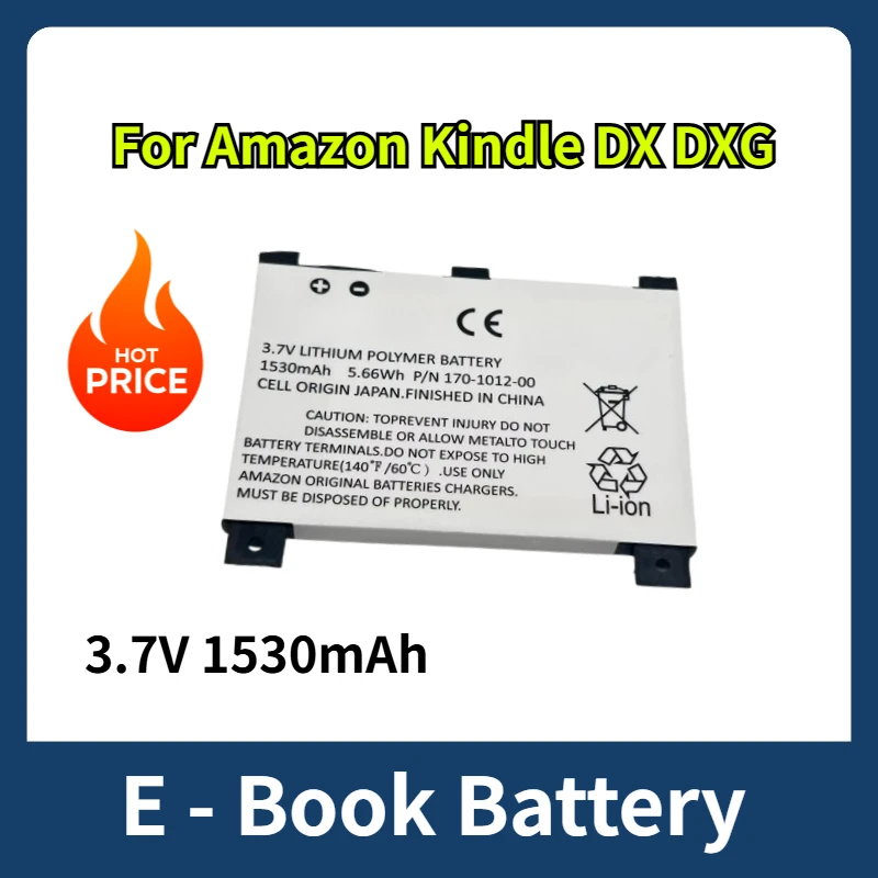 

Аккумулятор для электронной книги 3,7 В, 1530 мАч для Amazon Kindle DX DXG