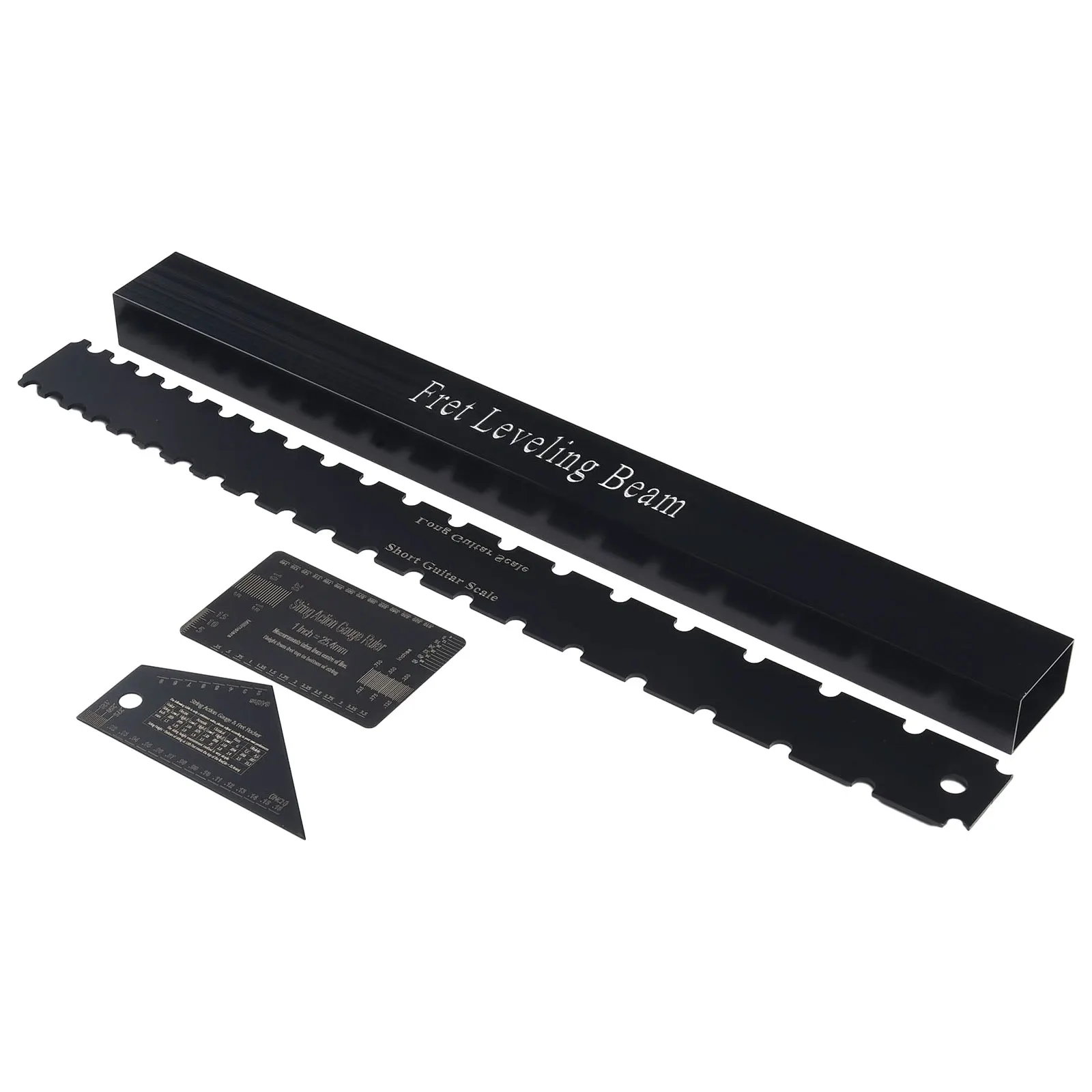 4PCS Guitar Neck Straight Edge Fret Leveling Beam Ruler Kit Set String Pitch Fritz Ruler Luthier Tool Guitar Accessories