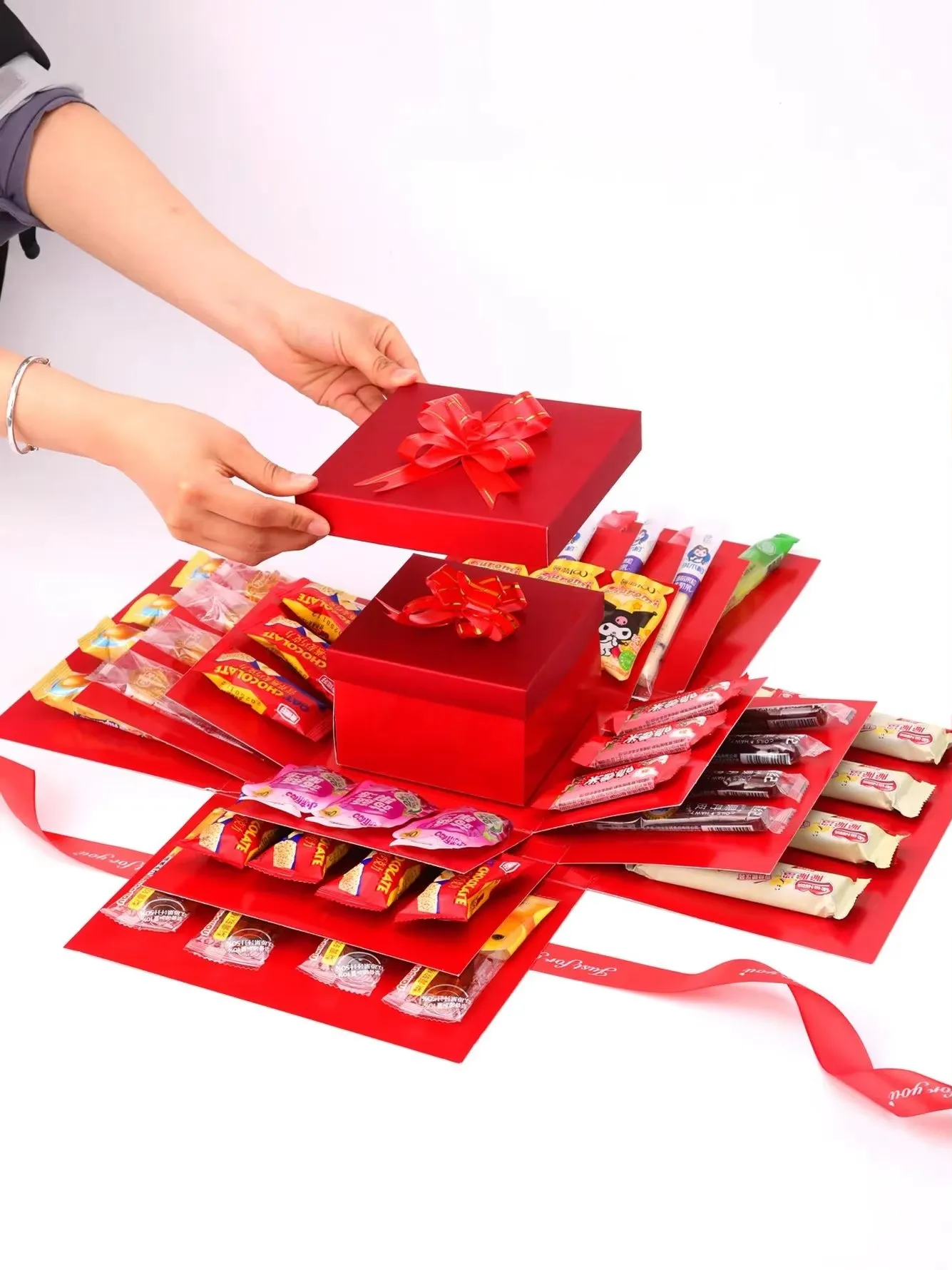 1 Stück Überraschungs-Explosionsbox zum Selbermachen, einfach zu installieren, kreativ, geeignet als Geschenk für Valentinstag, Geburtstag, Hochzeit und Jahrestag – Detail 6