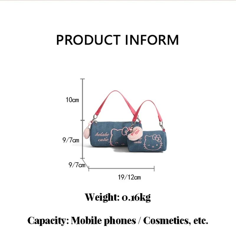 مرحبا كيتي الربيع والصيف جديد سعة كبيرة Crossbody تحمل حقيبة اليد Hellokitty لطيف ريترو الكتف حقيبة ساعي هدية