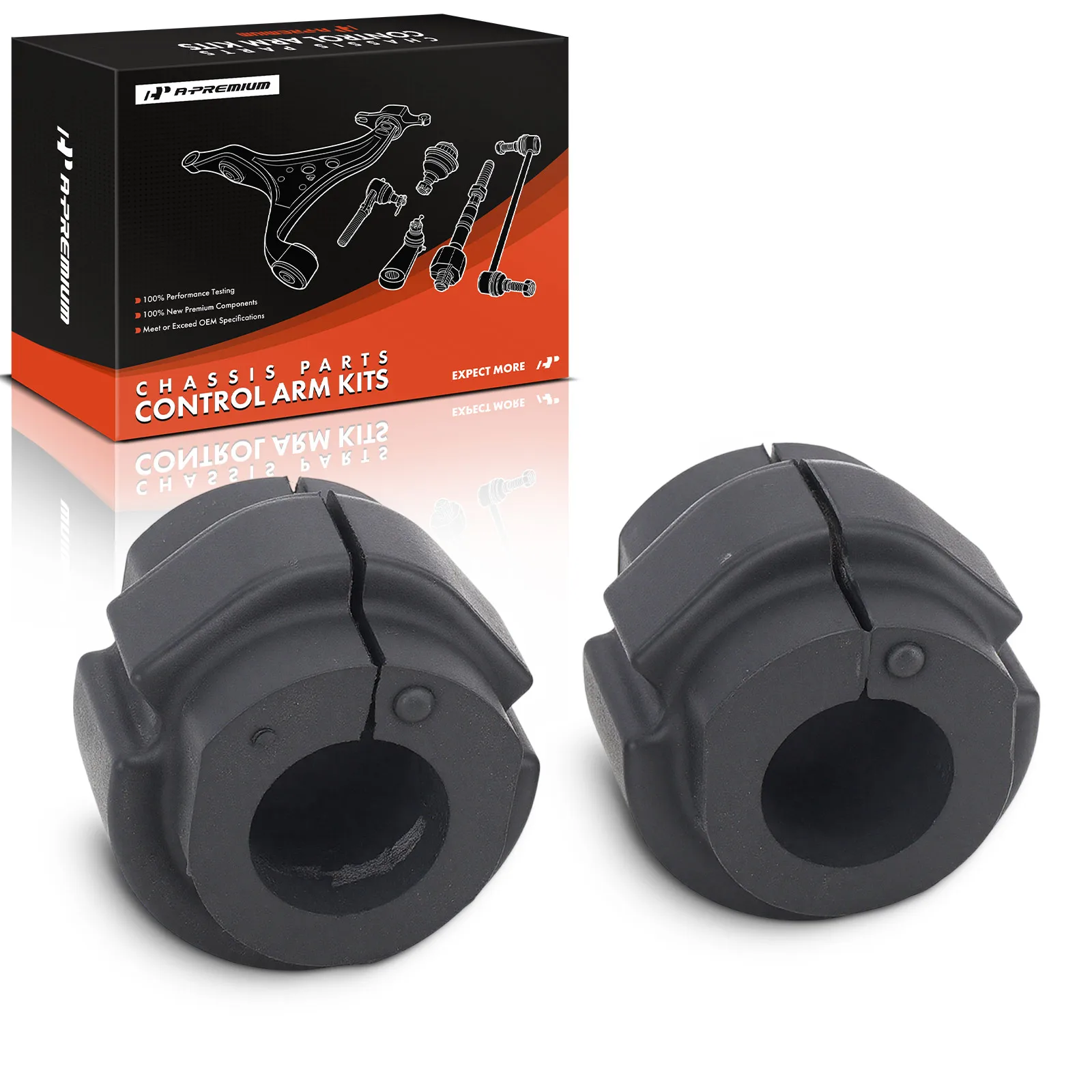 A-Premium 2x Front To Frame Sway Bar Bushing Kit for Audi A4 A4 Quattro 2010-2016 A5 2010-2014 A5 Quattro 2010-2017 A6 2012-2018