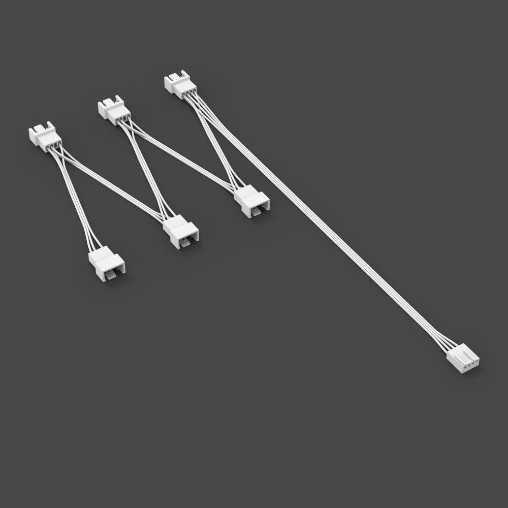 Practical 4Pin PWM Fan Splitter Cable Y Splitter Multi-fan PC Fan Extension Cable Universal PWM Connector PC Cooling