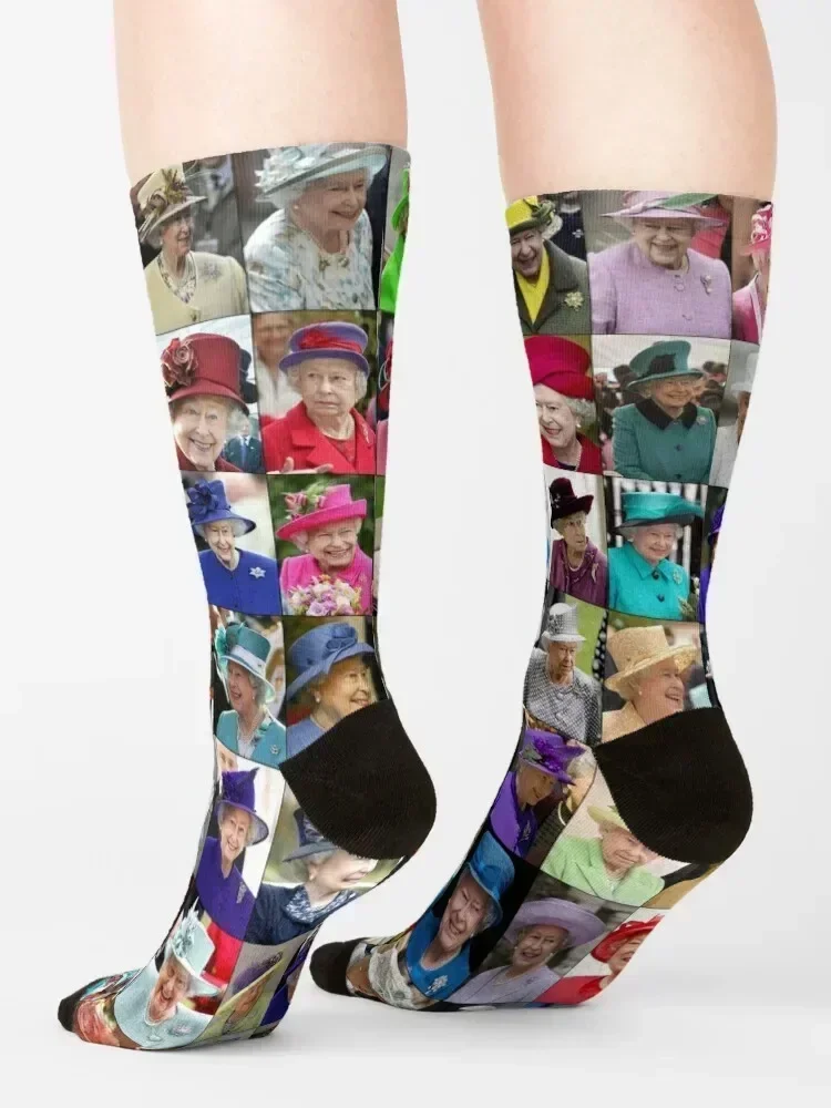 Queen Elisabeth II Hats Socks anti-slip Argentina basketball luxury Male Socks Women's
