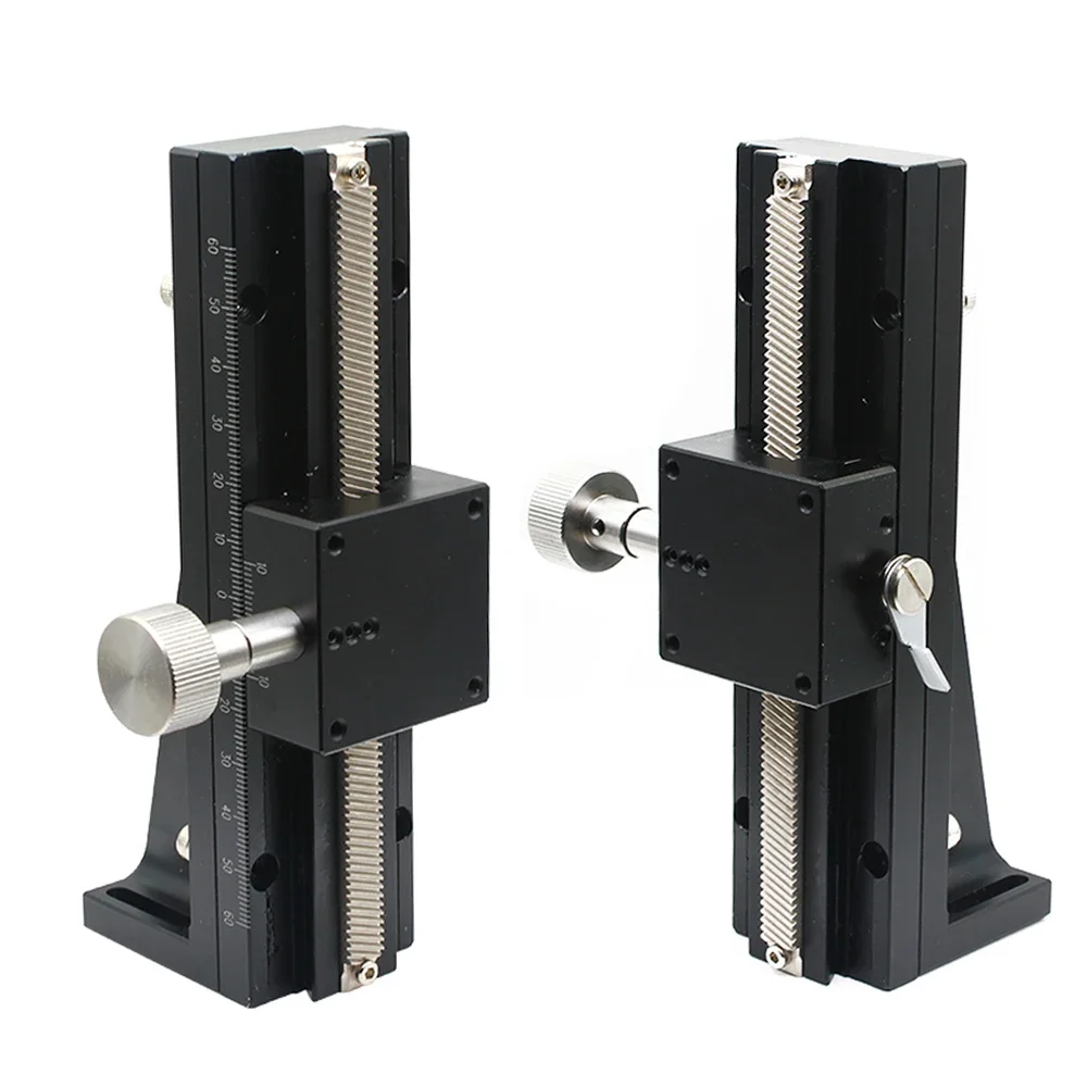 Z Axis Dovetail Lifting Linear Rail Guide Stage Long Stroke Fine-Tuning Manual Sliding Table Optical Displacement Platform Slide