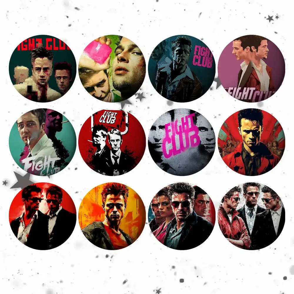 Film F-Fight Club Für Kleidung Anime Emaille Pin Nette Dinge Cartoon Cosplay Abzeichen Auf Rucksack Brosche Kunst Geschenke