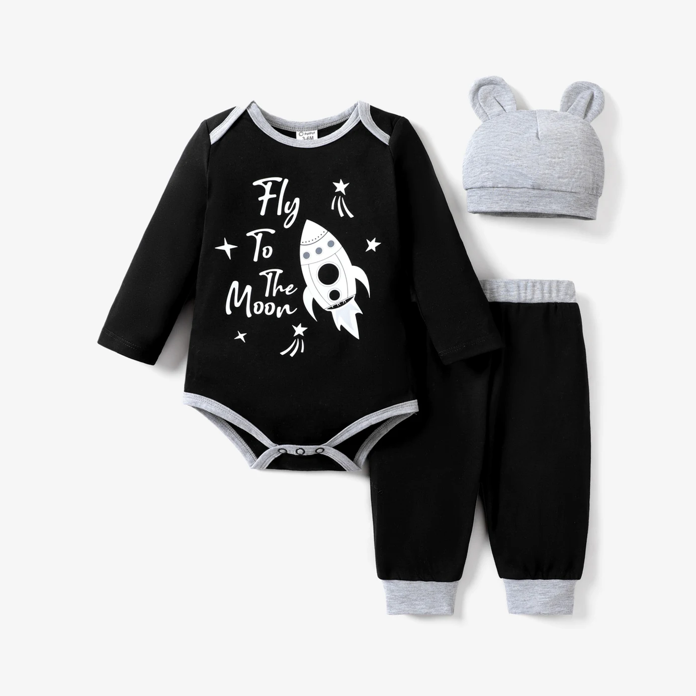 

PatPat 3pcs Baby Boy Avant-Garde Set for Festive Occasions with Medium Thickness