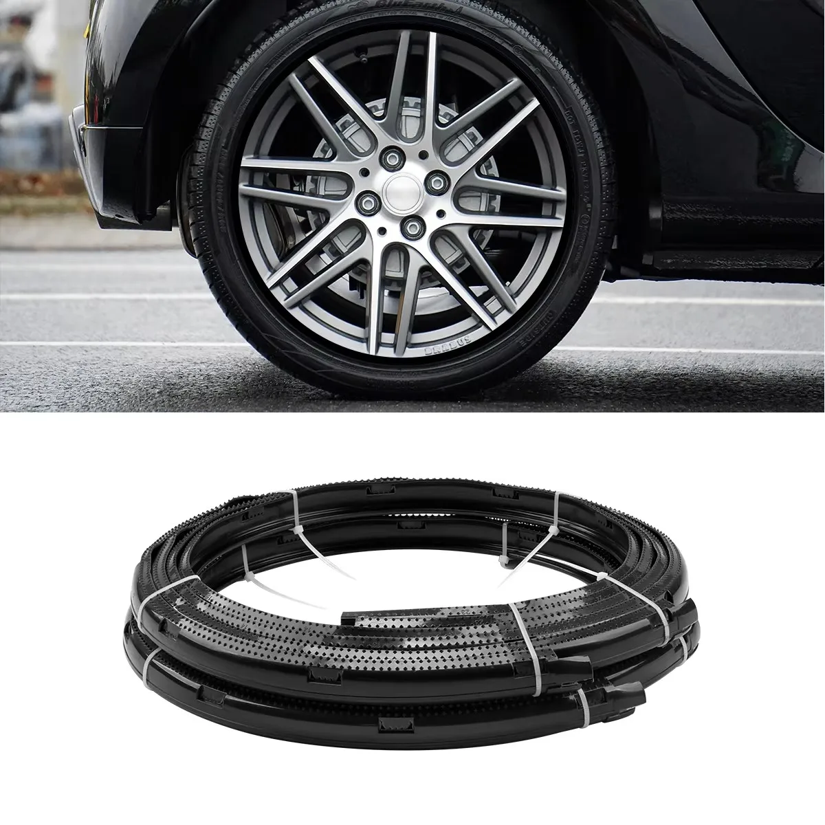 Universele 4-delige set Automotive13-24" Track Rim Krasbestendige Decoratieve Beschermende Ringstrip Decoratieve Exterieur Accessoires