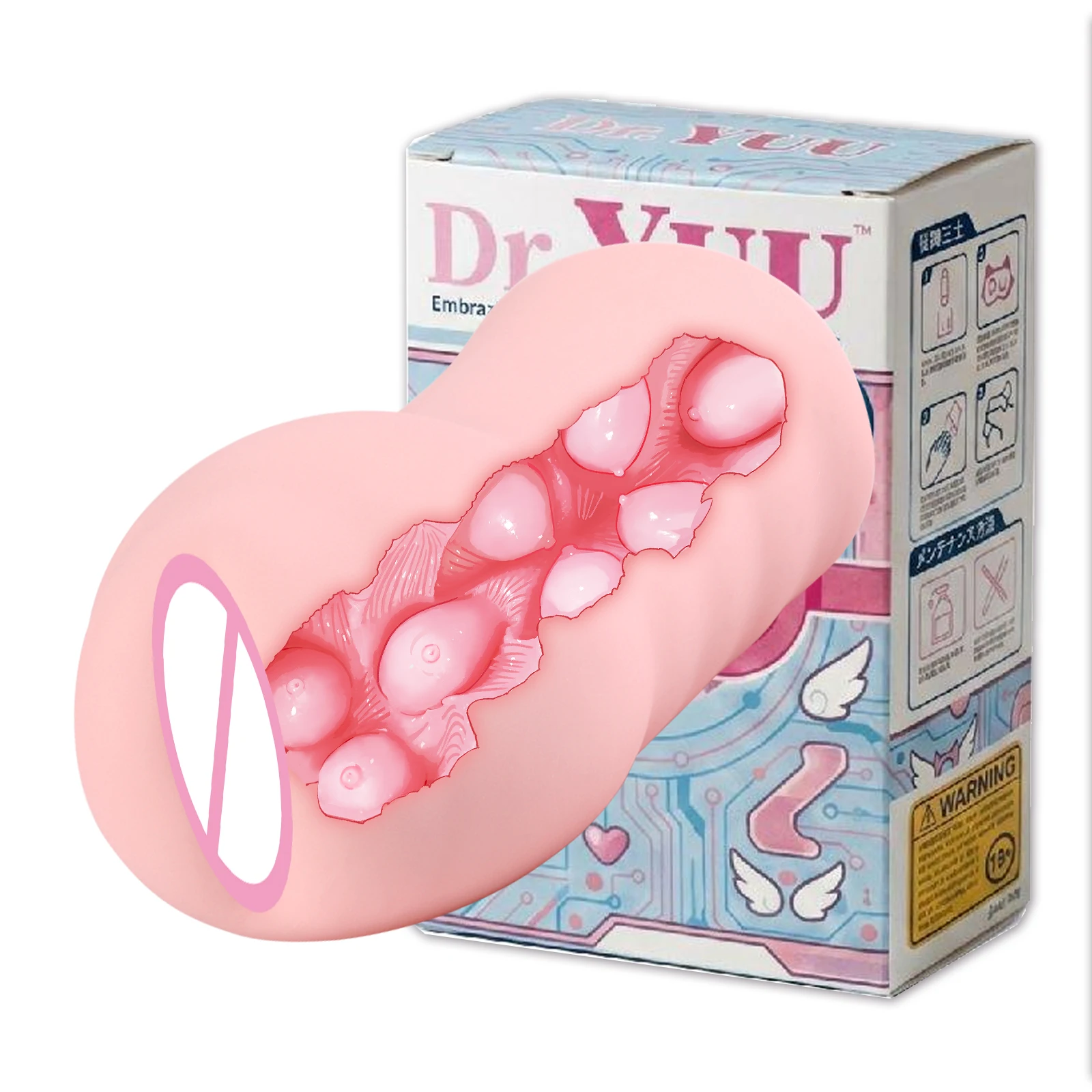 YUU Realistic Breast Vagina Masturbator for Men Pocket Pussy Soft Onahole Breasts Sex Toys for Penile Stimulation Masturbation