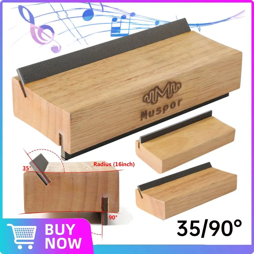 35/90 Degree Wooden Musical Instruments Maintenance Polishing File Guitar Fix Fret File for Guitar Bass Fret End Dressing