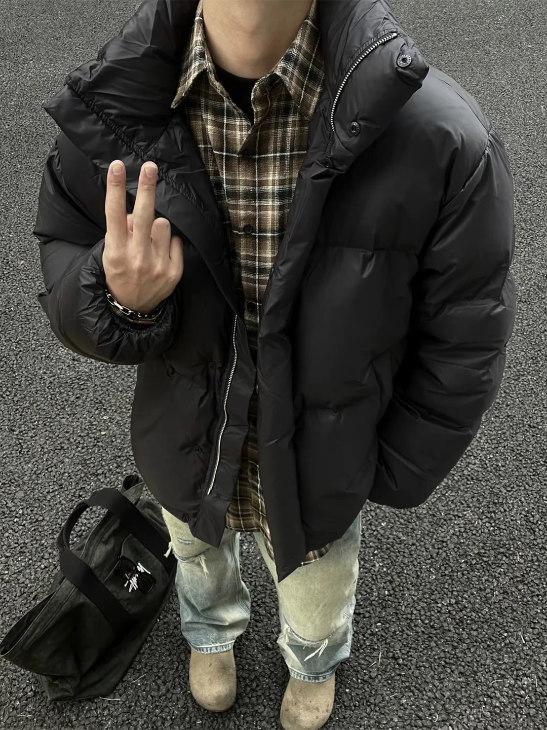 

Мужская зимняя куртка из искусственной кожи Bla American Sle с утеплением из хлопка, премиум-класса, Cleanfit Leather J...