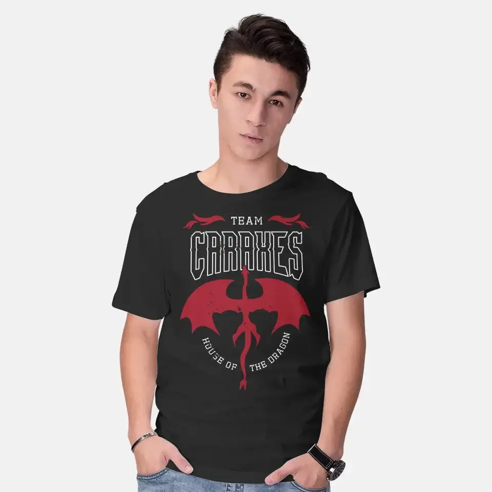 Team Caraxes Anime Graphic T-shirts for Men Clothing Women Short Sleeve Tees Y2K tops New Arrival Unisex Summer