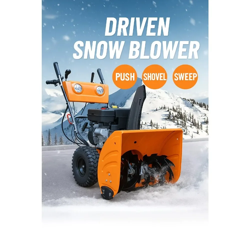 Multi-function multi-scene road snow removal tool hand-pushed small snow plow multi-stage industrial machinery and equipment