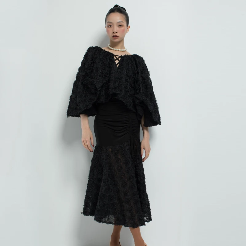 Valzer Abiti da ballo da sala Top latino da donna Gonna da samba Adulti Rumba Concorso di danza latina Costume Stage Wear SL12648