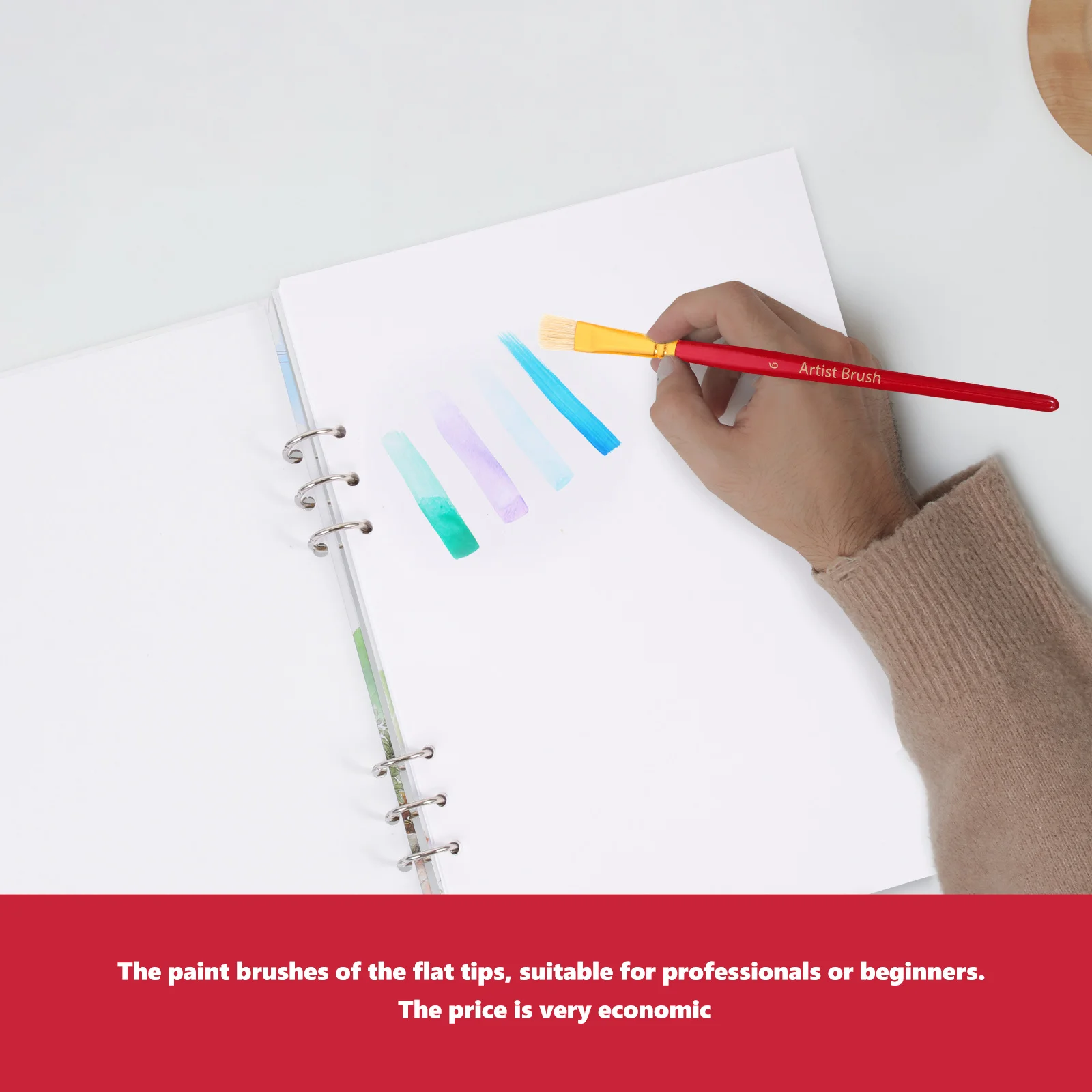 

1Set Professional Watercolor Painting Brushes Portable Lightweight Multi-Function Artist Brushes Ergonomic Wear-Resistant Daily