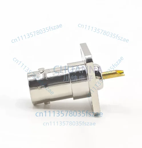 1pc bnc-50kf-1 four-hole flange female base q9-50kf-1 coaxial connector bnc female base soldering plate accessories