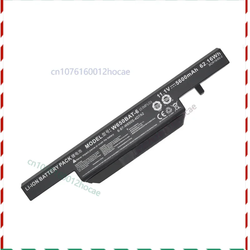 

Оригинальный аккумулятор W650BAT-6 для Clevo W650S W650SB W650SC W650SF W650SH W650SJ, новый