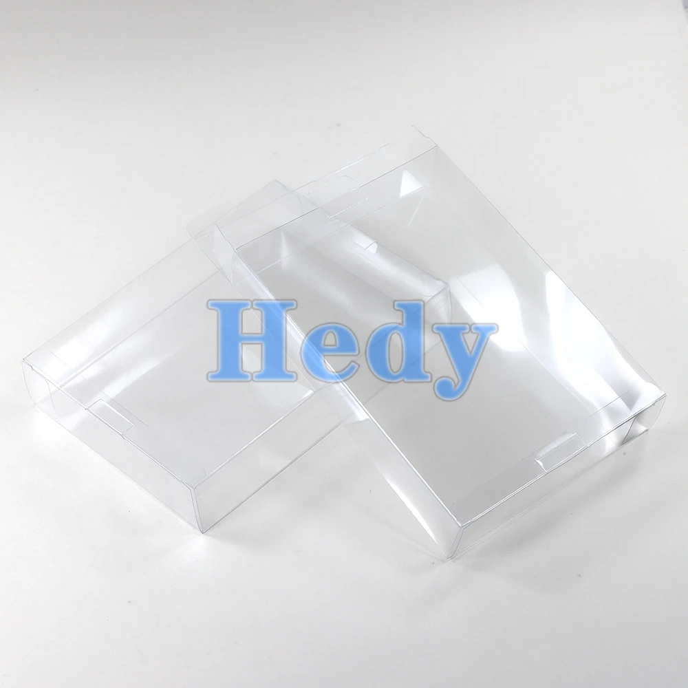 300 Uds para cajas de juegos de Nintendo transparente para SNES N64 caja protectora de juegos CIB juegos Protector de plástico PET