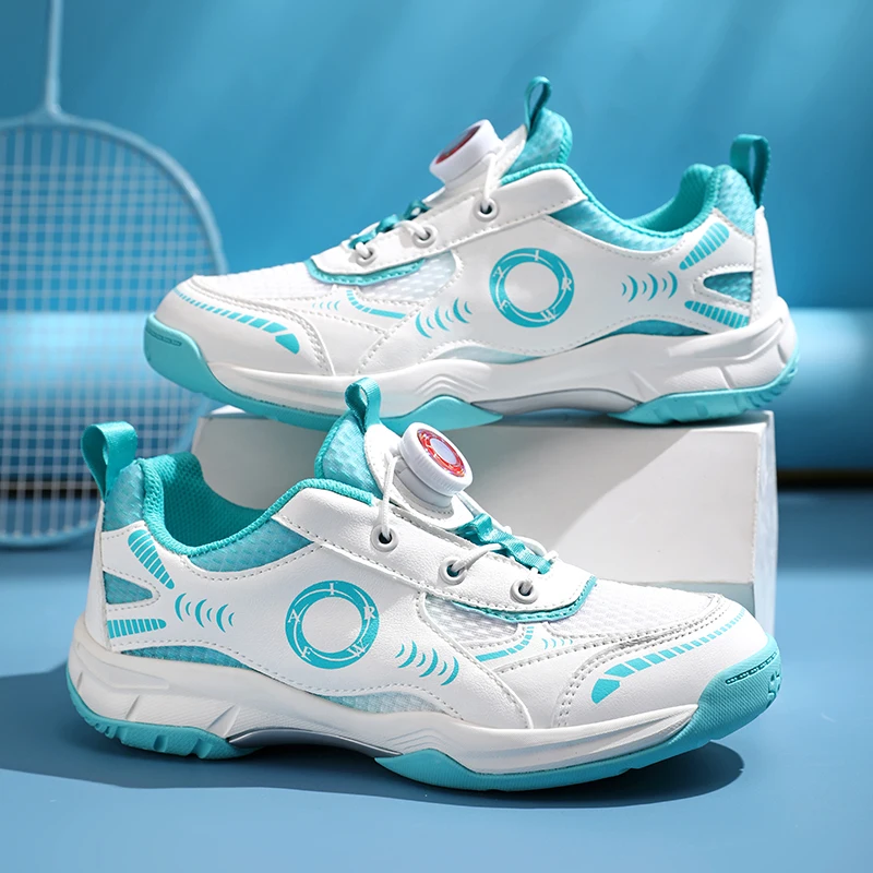 2026 New Mens Badminton Shoes Lace Up Table Tennis Shoe Big Boy Professional Tennis Shoes Girls Non-Slip Boy Gym Shoe