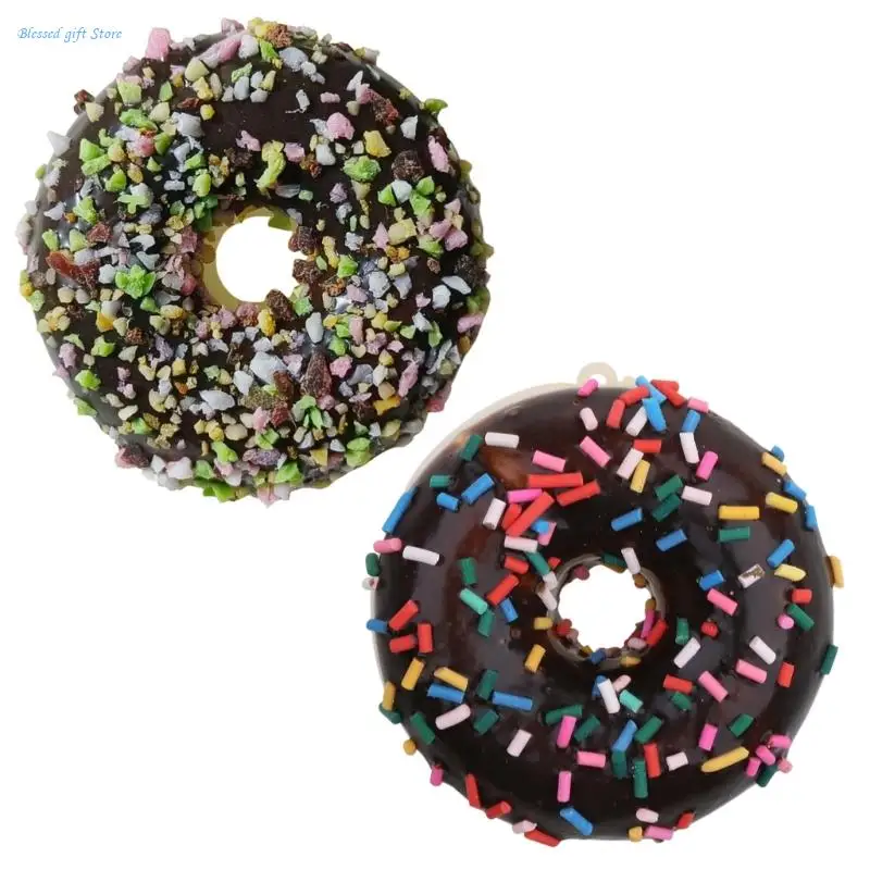 Donut Stress Relief Toy Party Favor Realistic Dessert Artificial Doughnuts Shop Decorations Birthday Party Kids Adults