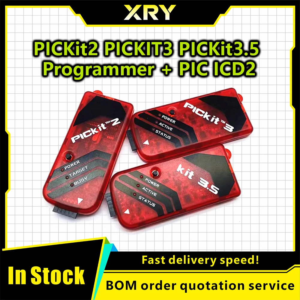 Programador PICKit2 PICKIT3 PICKit3.5 + PIC ICD2 PICKit 2 PICKIT 3 PICKIT 3,5 Adaptador de programación Asiento de programador u