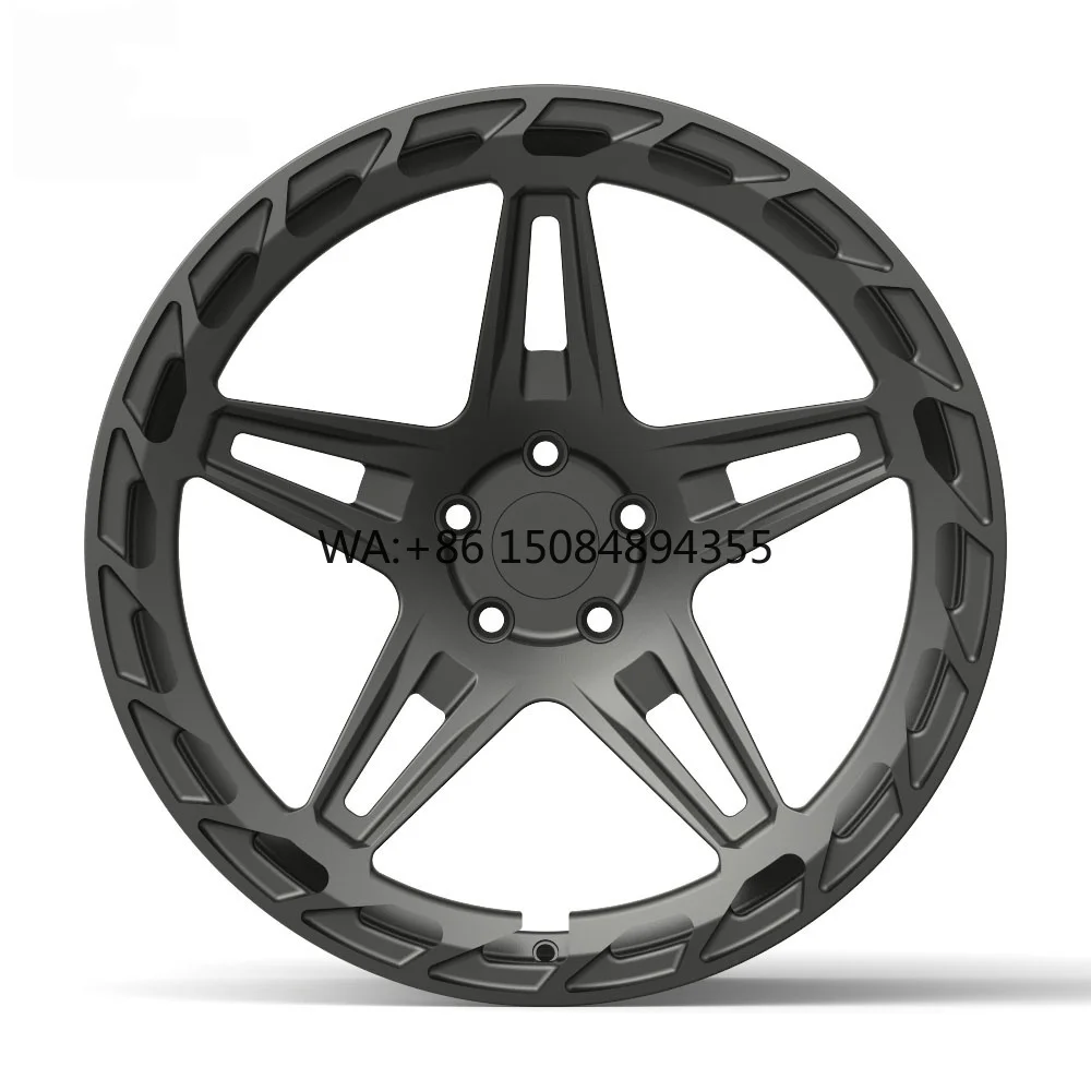 

Forged 6061-T6 Aluminum Alloy Wheels 18-22 Inch Gold Five Spoke Lightweight New Deep Concave Offroad Rims Bolt