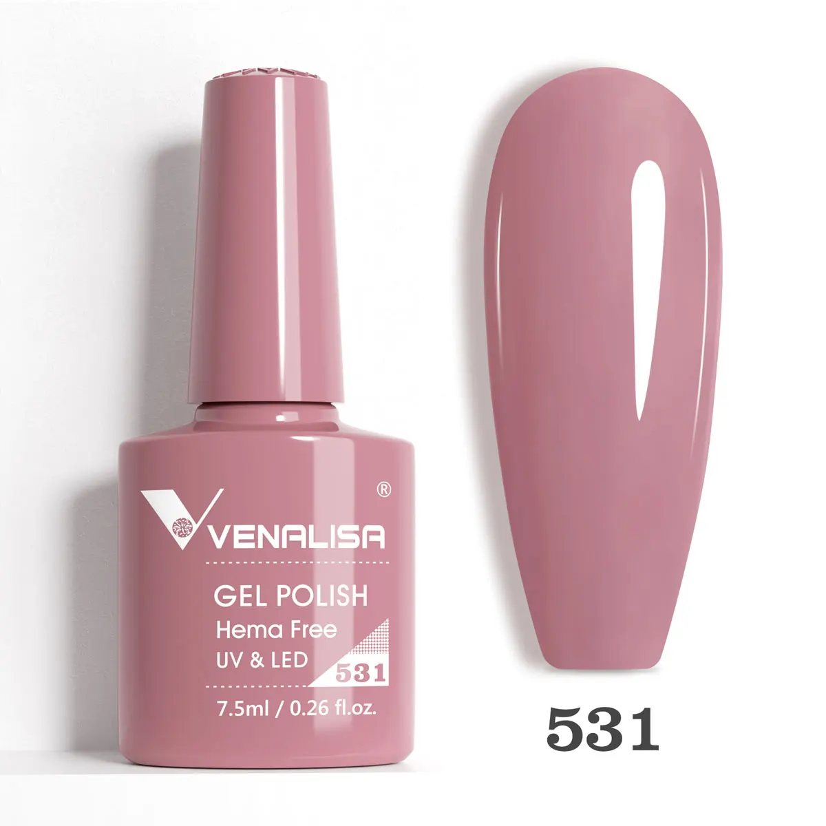 Venalisa 7,5ml HEMA-freier Nude Pink Nagelgel-Lack UV LED Maniküre Jelly Gel Nagellack zum Ablösen für perfektes Nagelfinish – Detail 36