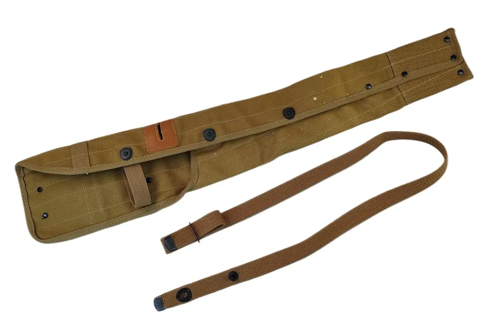 الحرب العالمية الثانية WW2 الجيش الأمريكي M1936 حزام معدات الحزام و M1 كربين قماش الحافظة و M1 بندقية كربين الجيش الجسم الكتف الرافعة