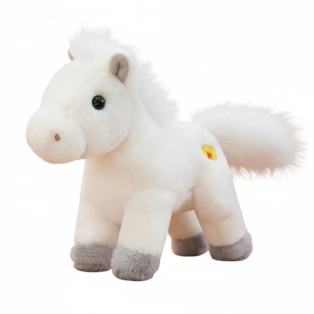 

Mascot Dolls 2026 Horse Plush Doll Good Luck Cute Lucky Horse Plush Toys Creative Kawaii Zodiac Pony Figurine Home Decoration