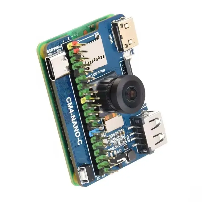 Base Board (C) Raspberry Pi Compute Module 4, Same Size As CM4, Onboard 8MP Camera USB 2.0 Type A Port