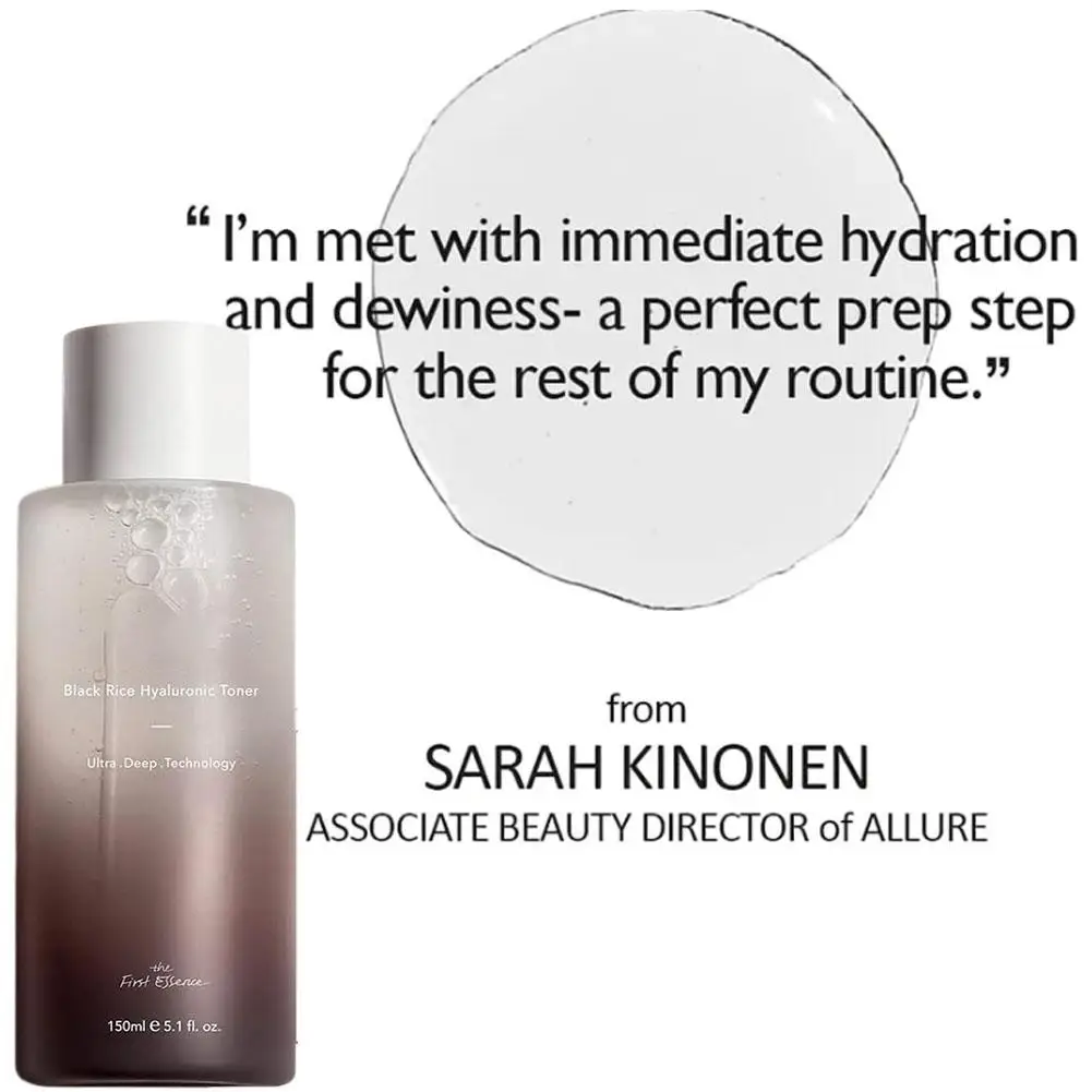 Haruharu Wonder-tónónico de ácido hialurónico de arroz negro, piel sensible, hidratante Facial, mejora el tono de la piel opaco, cuidado calmante de la piel