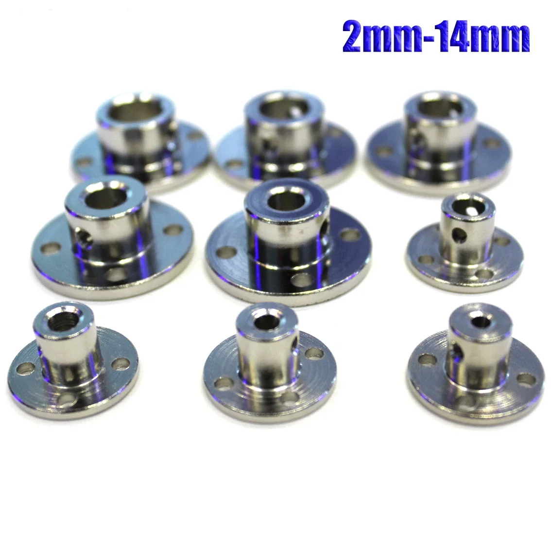 Rigid Flange Coupling 45 # Steel Flange Plate ID 2/3/3.17/4/5/6/6.35/7/8/10/11/12/14mm Guide Shaft Optical Axis Support Bearing