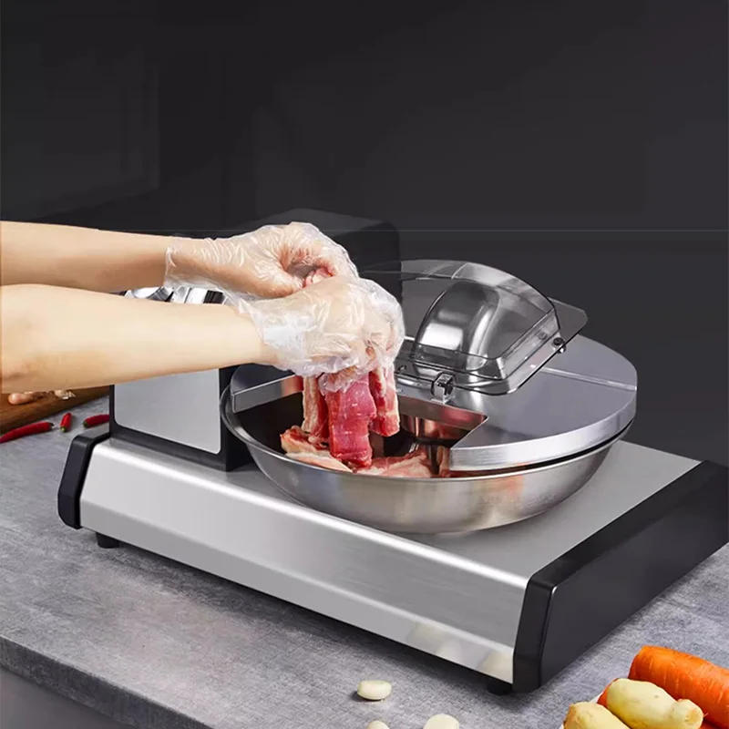 250W 상업용 전기 야채 쵸퍼 전문 만두 스터핑 믹서 전기 고기 가공기