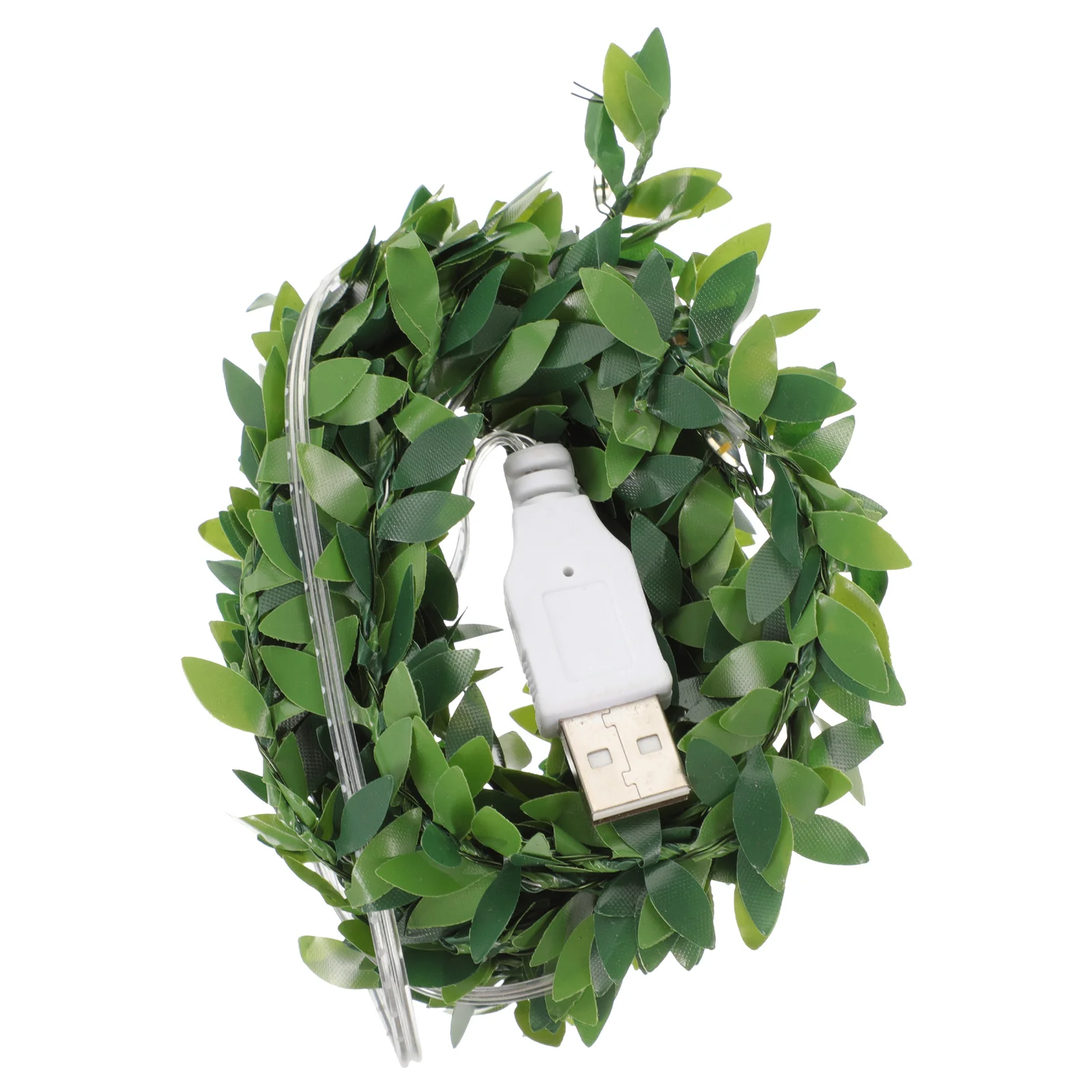 

Green Leaf Led String Lights Warm White Decorative Lights For Home Garden Patio Christmas Party Decor Indoor Outdoor Rattan Lamp
