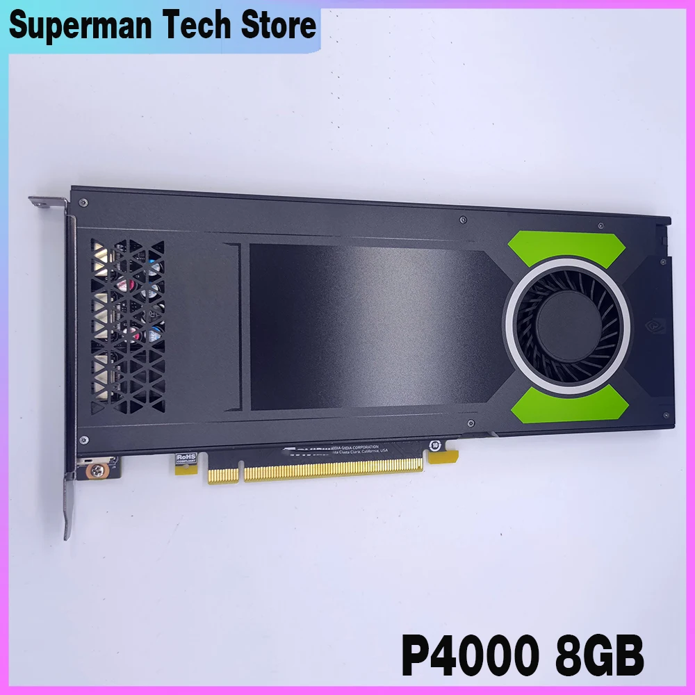 GPU For NVIDIA For Quadro P4000 8GB Professional Graphics Card 8G Video PS Rendering 3D Modeling CAD Designer