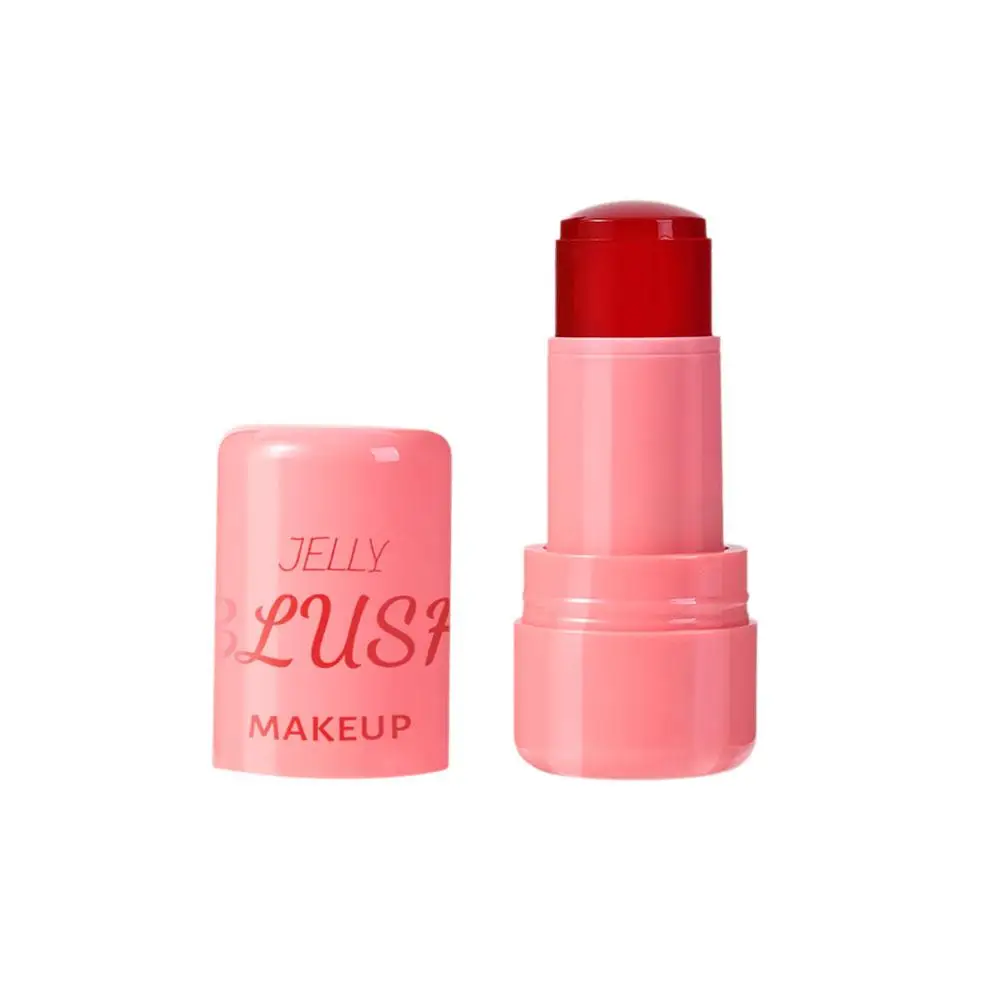 4 Kleuren Jelly Blush Stick Water Jelly Tint Stick Langdurige Hydraterende Tint Jelly Lip Blush Mellip Gezicht & Wangvlek P6w1