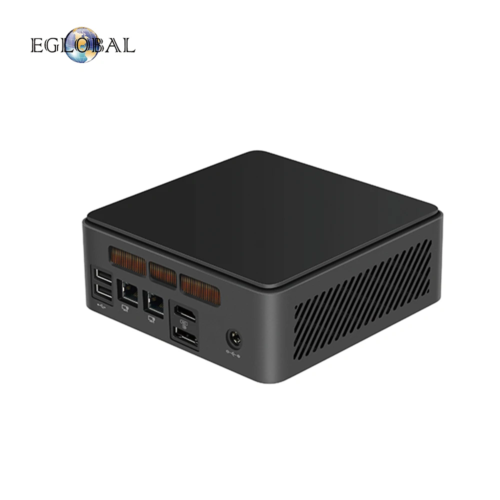 كمبيوتر صغير EGLOBAL معالج Intel Ultra 125H Windows11 شاشة ثلاثية HD DP Thunderbolt 4 Wifi6 2.5G LAN سطح المكتب كمبيوتر صغير
