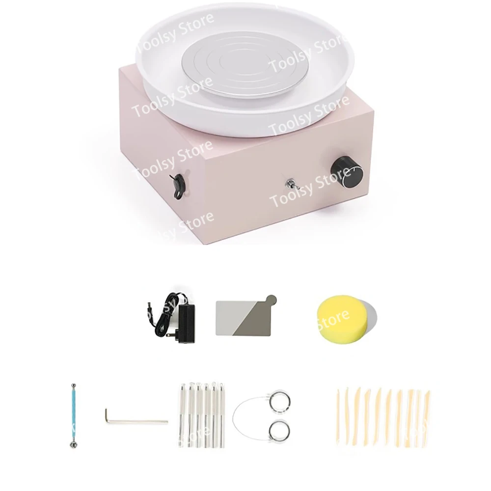 

Комплект электрических гончарных колес, инструмент для изготовления керамики своими руками с регулируемым поворотным столом из цинкового сплава