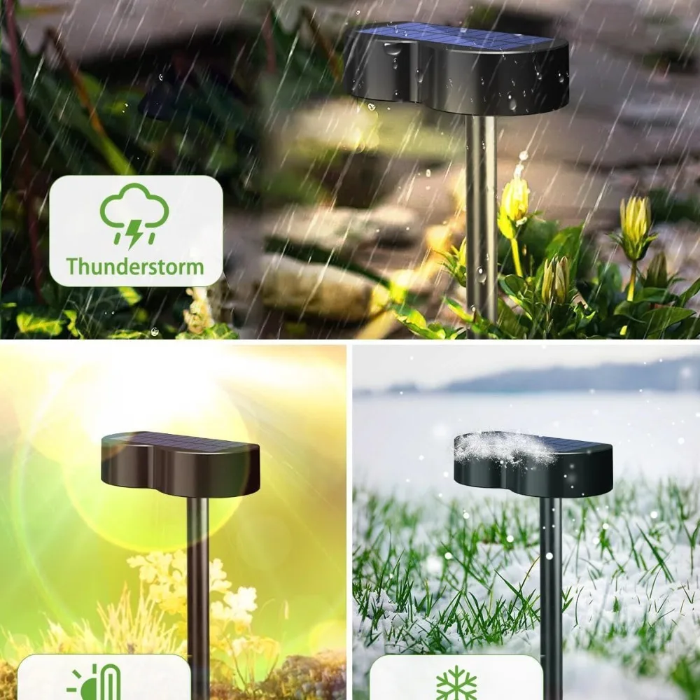 

Solar outdoor plug-in light garden small wall path colorful fixed color multi-mode multi-functional scene atmosphere lighting