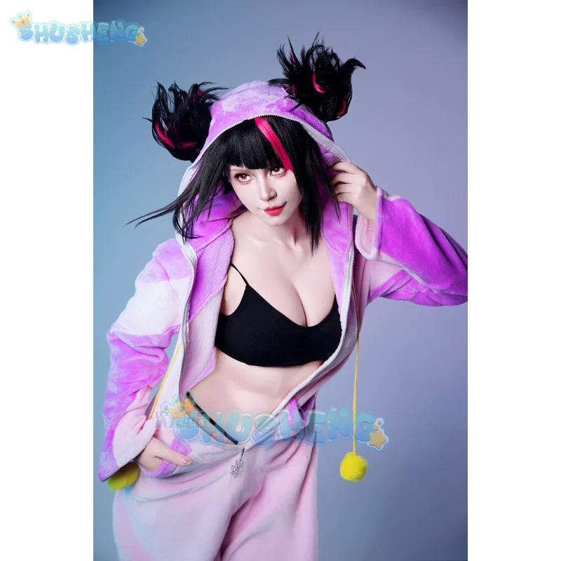 Spiel Street Fighter 6 Han Juri Cosplay Kostüm niedlich und gut aussehend Männer und Frauen Uniform Set für Halloween-Party