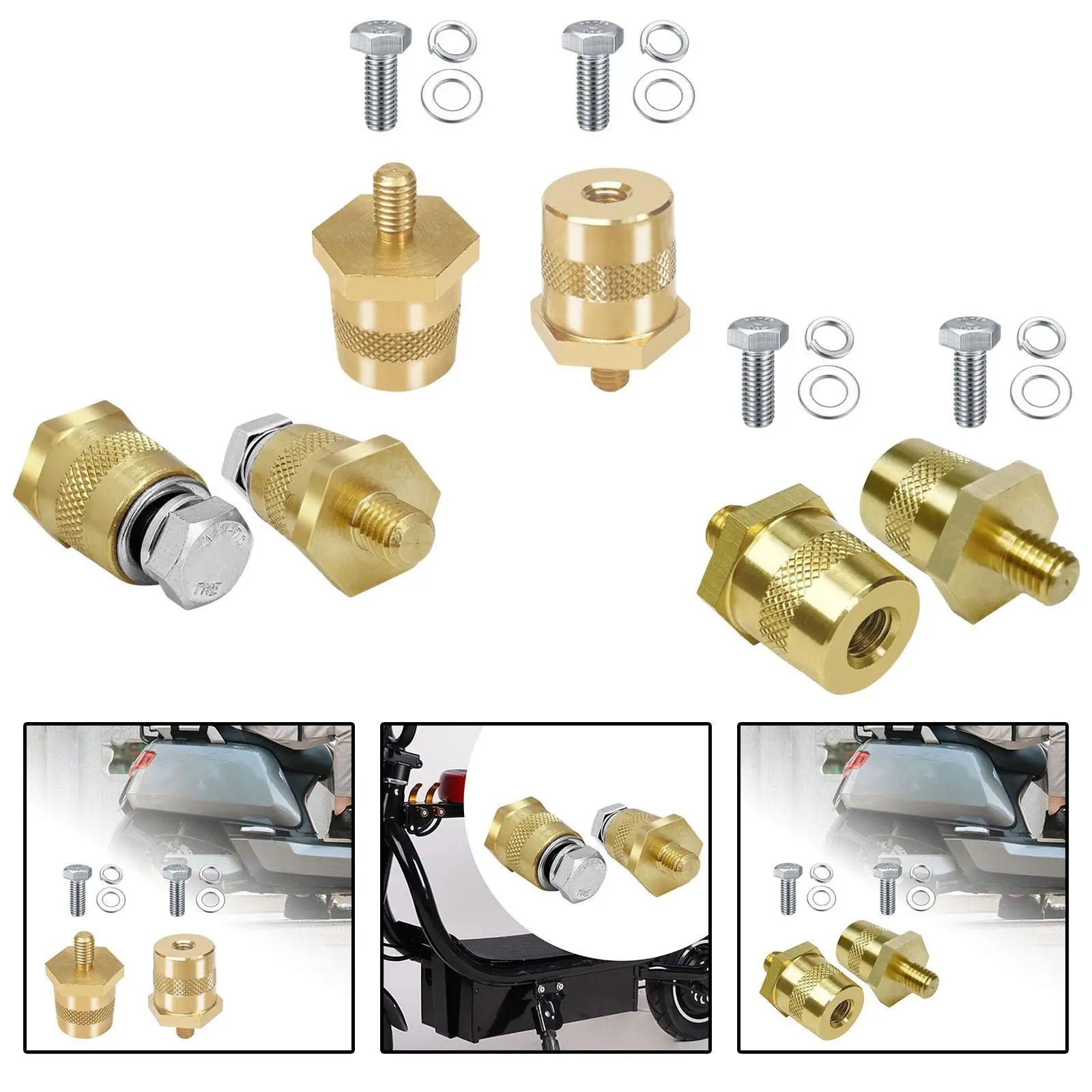 2 Pieces Battery Terminal Stud Connector Battery Terminal Junction Stud Post for Ship Automobiles RV Agricultural Vehicles