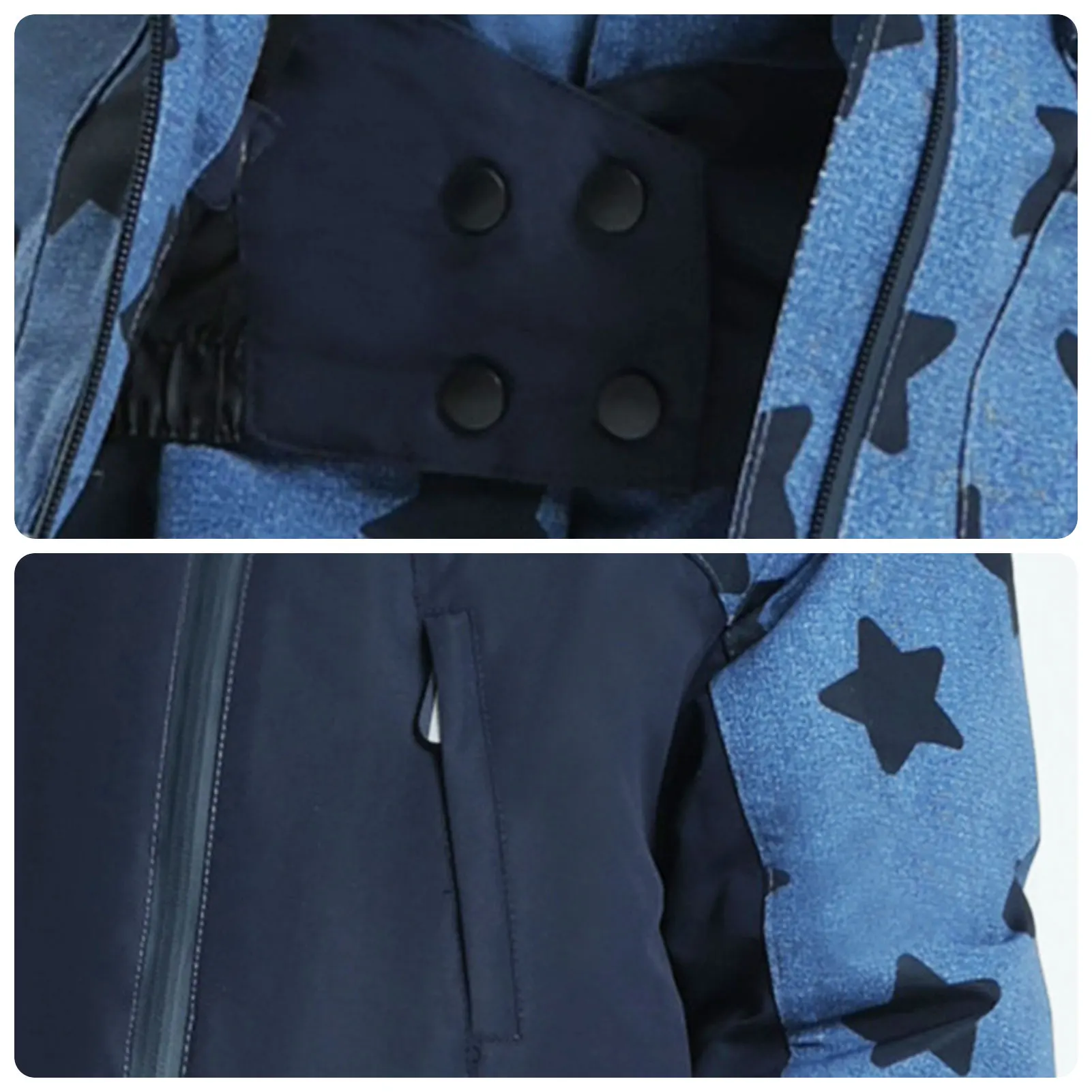 Traje de esquí infantil impermeable cálido conjunto nieve - imagen 3
