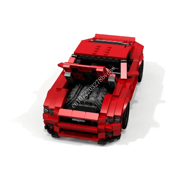 قوالب بناء نموذج MOC-Super Sportscar للأطفال ، أبطال السرعة ، محرك 3V8 ، GT ، الطوب ، DIY ، التجميع الإبداعي ، اللعب ، الهدايا ،