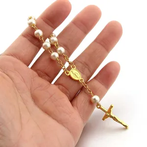 Catholic Communion Cup present, religious ornaments, central cross, rosary bracelet, baptismal favors, baptized, 30 pcs, 20 pcs, 10 pcs 10 Main Sales Memories of Communion - №6