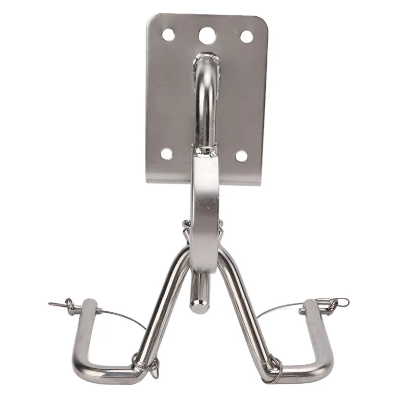 

Rapid Release Boat Clip Davits - 304 Stainless Steel, Marine-grade Hardware for Dinghies. Equipped with Instant Lock Mechanism,