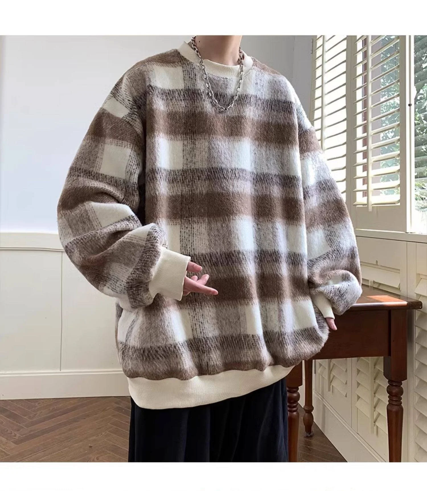 

Мужские худи без капюшона серого цвета с узором Eras Butterfly, из шерсти, с улучшенным пэчворком, с рукавами, с объемным узором в виде сердца из овечьей шерсти, для мужчин, для путешествий, концертов, вечеринок