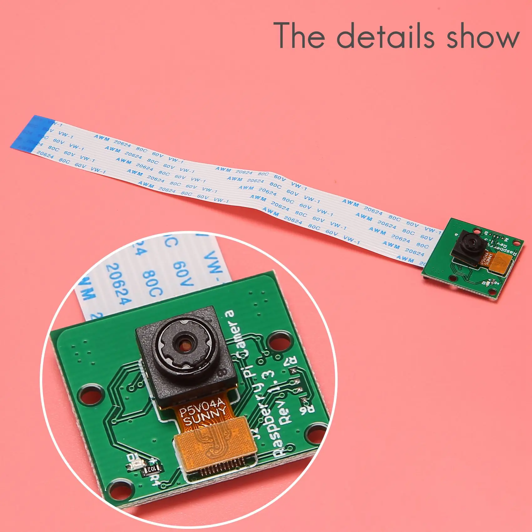 

New!!Camera Module Board 5MP Webcam For Raspberry Pi Zero W/Zero/ Raspberry Pi 3 Model B /4B