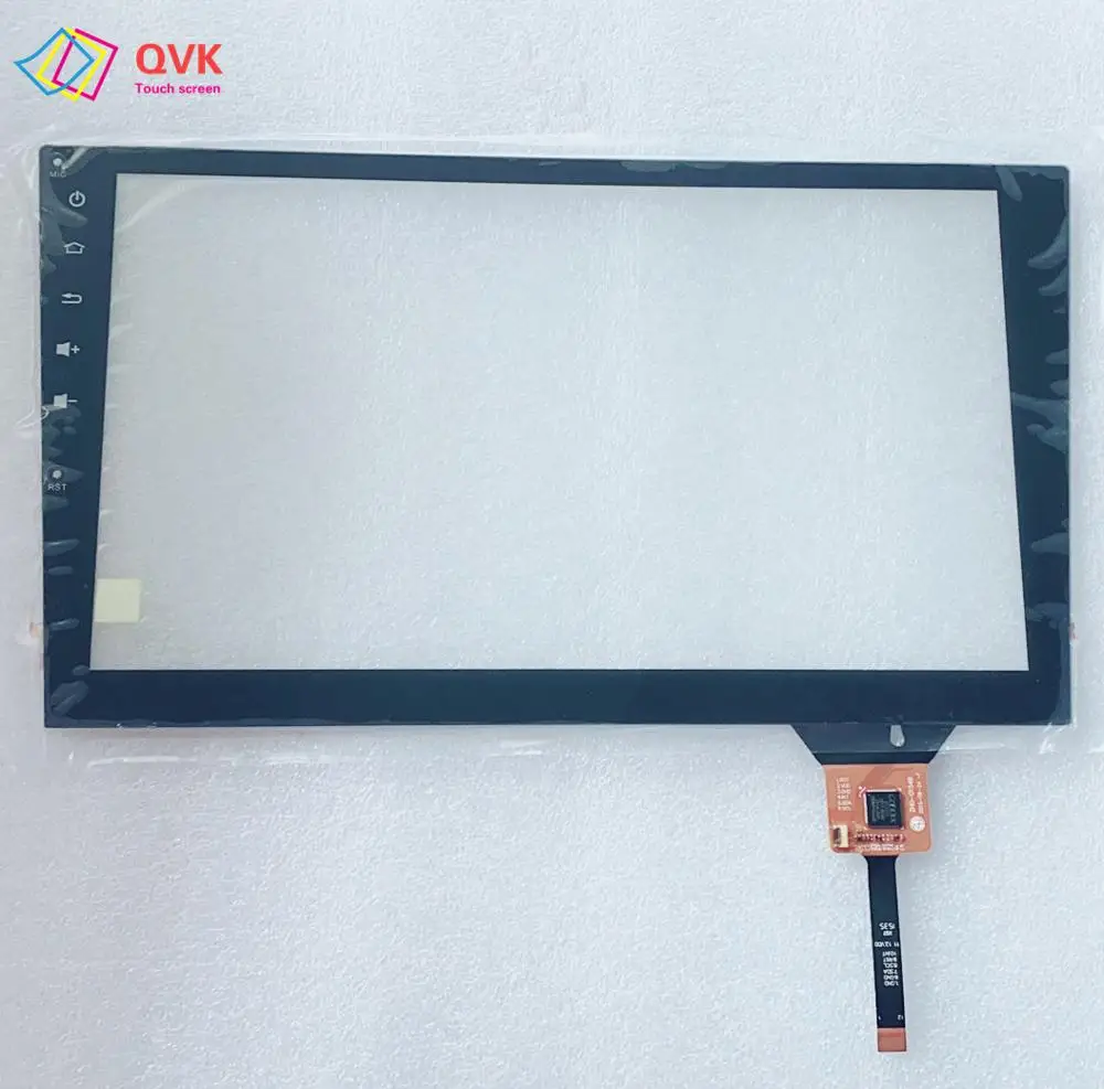 QVK layar sentuh hitam 10.1 inci untuk Honday city rm-hc8017 RAV DVDcapacitive panel layar sentuh