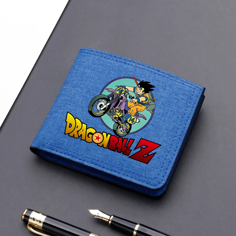 Super billeteras de Dragon Ball Z, carteras plegables de cuero, portatarjetas de dibujos animados portátil, monedero, cubierta, monederos, regalos